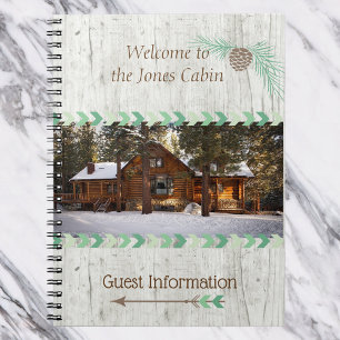 Cabin Vacation Home Rental Property Guest Book