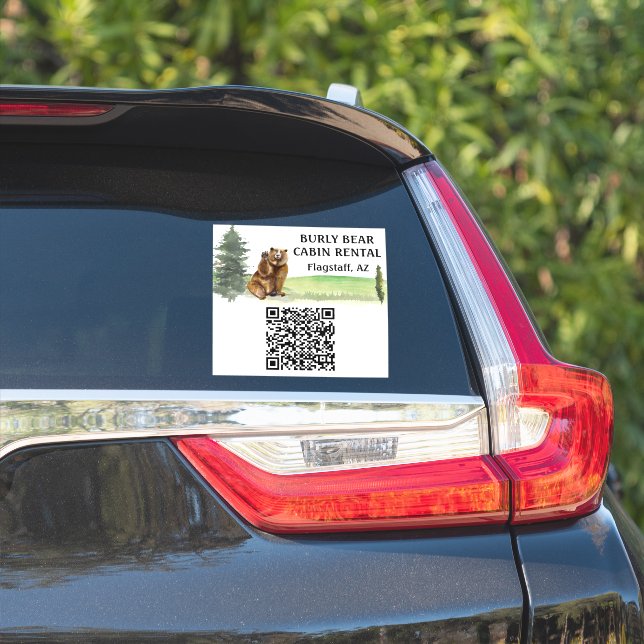 Cabin Vacation Home Rental Short Term QR code  (Car Side)