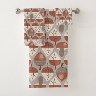 Cabincore Autumnal Stripes Bath Towel Set