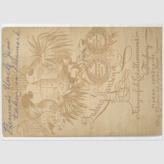 Cabine Card Junk Journal Background Sheet (Front)