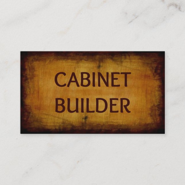 Cabinet Builder Business Card (Front)