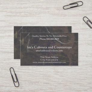 Cabinet Countertop Remodeling Business Card