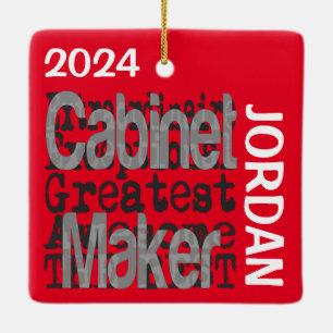 Cabinet Maker Extraordinaire CUSTOM Ceramic Ornament