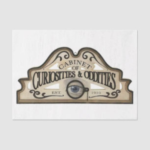 Cabinet of Curiosities & Oddities Sign Tissue Paper