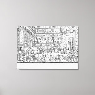 Cabinet of physics, 1687 canvas print