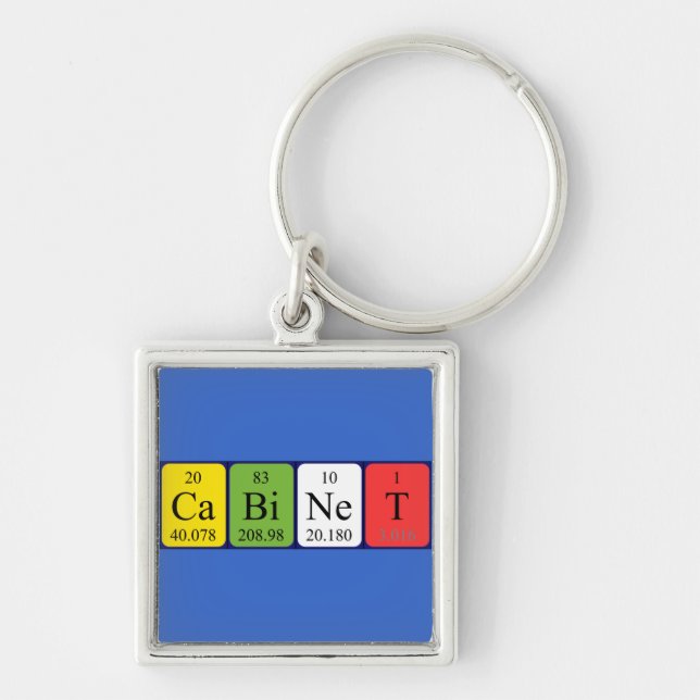 Cabinet periodic table keyring (Front)