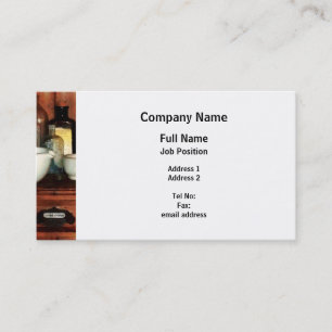 Cabinet Wity Mortar and Pestles Business Card