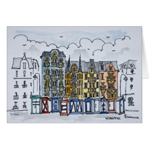 Cabins along the Boardwalk Wimereux, France