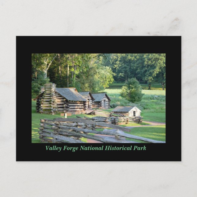 Cabins at Valley Forge Postcard (Front)