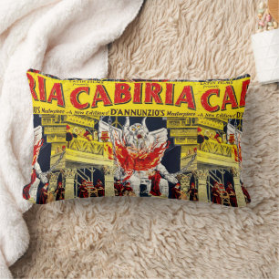Cabiria Old Movie Poster Image Throw Pillow