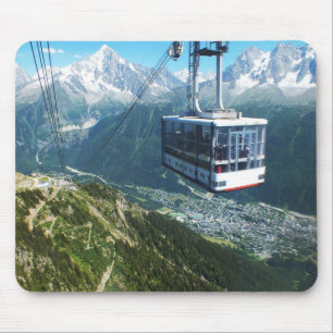 Cable car over Chamonix Mouse Pad