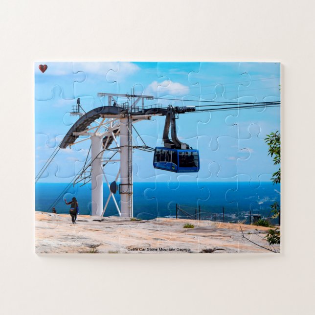 Cable Car Stone Mountain Georgia Jigsaw Puzzle (Horizontal)