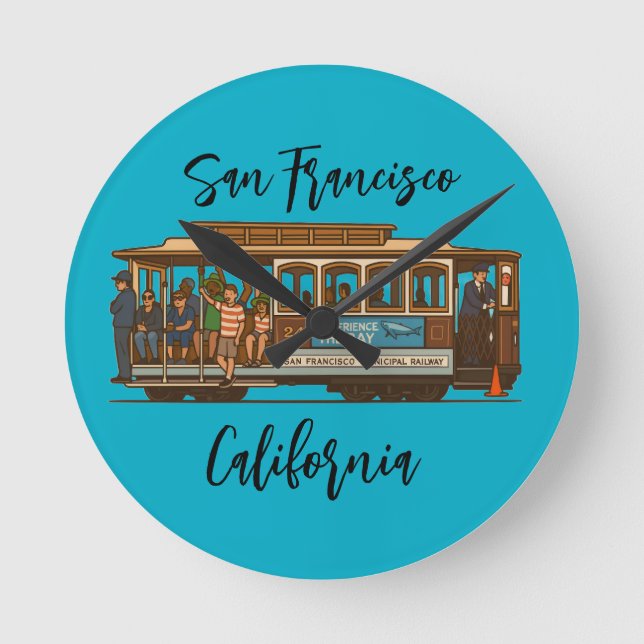 Cable Car Wall Clock (Front)