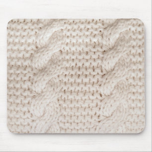 Cable Knit Pattern Mouse Pad