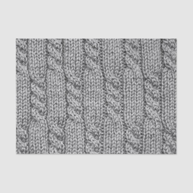 Cable knit sweater tissue paper (Front)