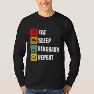 Cable Railway Gondola Eat Sleep Mountain Railway T-Shirt