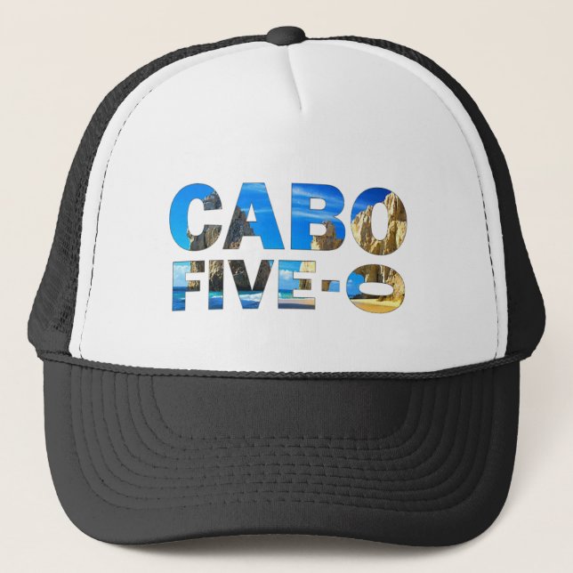 Cabo 50th birthday trucker hat (Front)