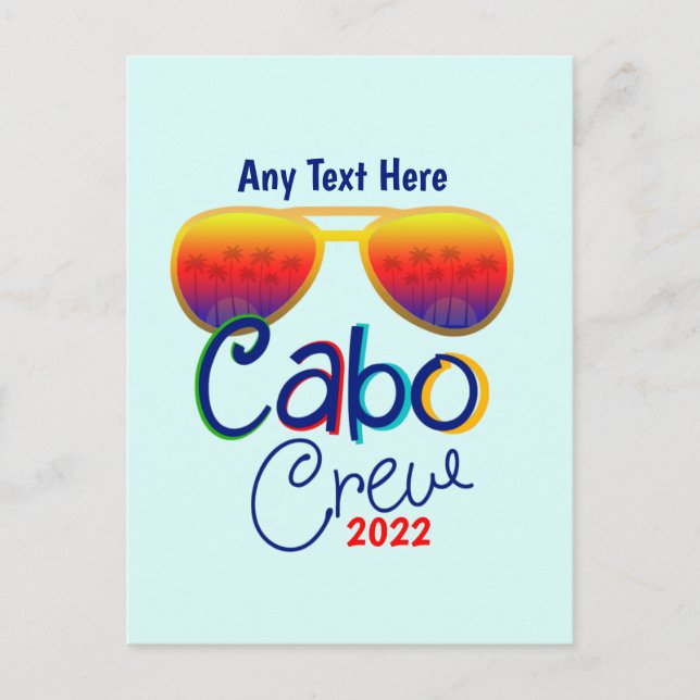 Cabo Crew Vacation Family Honeymoon Girls Group Postcard (Front)