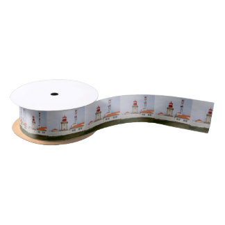 Cabo da Roca Lighthouse, Portugal Satin Ribbon