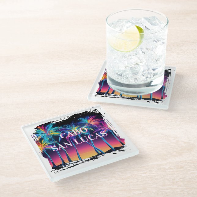 Cabo Glass Coaster Set (Angled)
