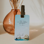 CABO MEXICO Tropical Beach Bachelorette Weekend Luggage Tag<br><div class="desc">This luggage tag features a watercolor painting of Cabo San Lucas,  Mexico and a cute font combination. This luggage tag makes the perfect addition to your bachelorette weekend getaway. Personalise for each person and add to their welcome bag.</div>