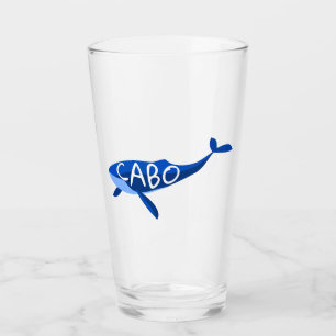 Cabo Mexico Whale Glass