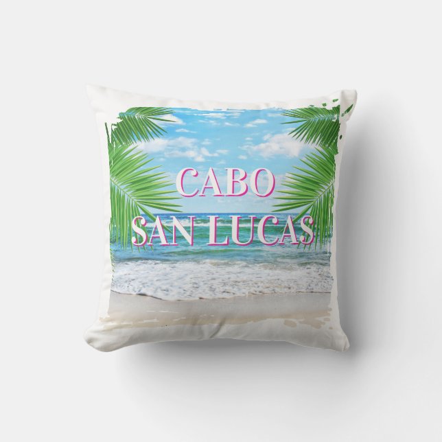 Cabo Outdoor Throw Pillow (Front)