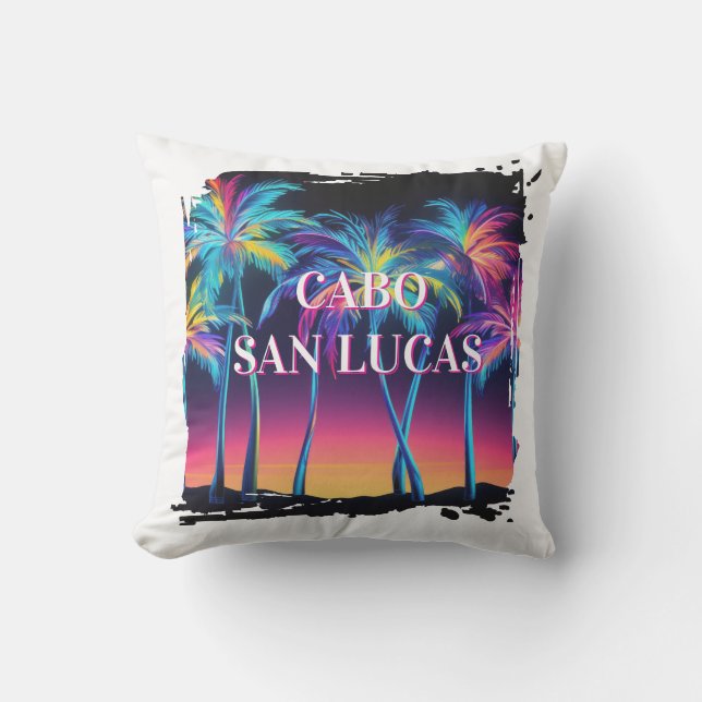 Cabo Outdoor Throw Pillow (Front)