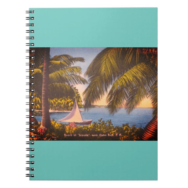 Cabo Rojo, Puerto Rico - Beach at Joyuda Notebook (Front)