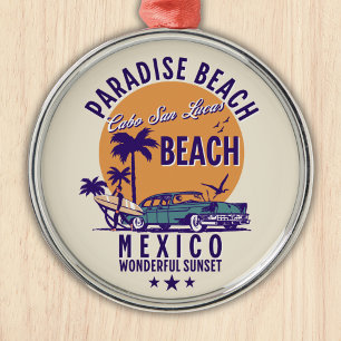 Cabo San Lucas Beach Mexico   Tropical Beach Metal Tree Decoration