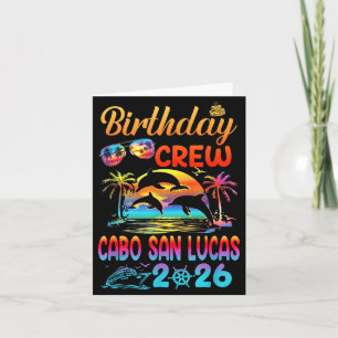 Cabo San Lucas Birthday Trip Vacation 2026 Matchin Card