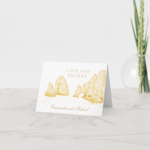 Cabo San Lucas   Destination Wedding   Thank You  Card