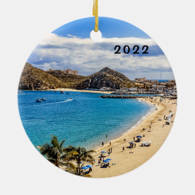 Cabo San Lucas, Medano Beach, Ceramic Ornament (Back)