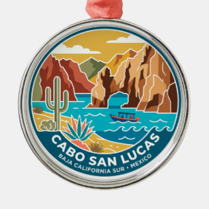 Cabo San Lucas Mexico Metal Tree Decoration