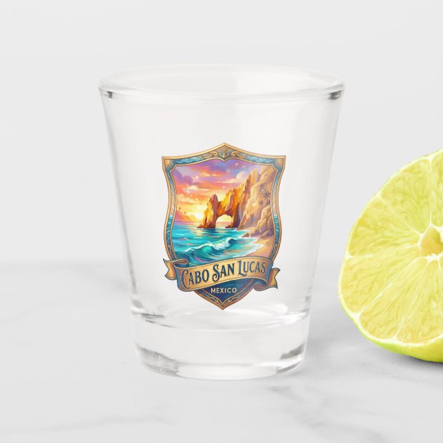 Cabo San Lucas Mexico Shot Glass (Front)