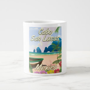 Cabo San Lucas Mexico travel poster Large Coffee Mug