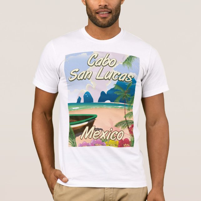 Cabo San Lucas Mexico travel poster T-Shirt (Front)