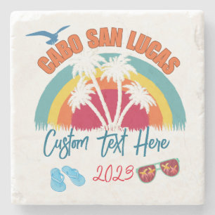 Cabo San Lucas Mexico Vacation Personalisation Stone Coaster