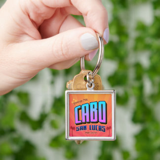 Cabo San Lucas Mexico Vintage Mexican Beach Cabo Key Ring