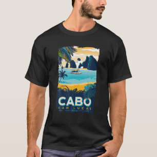 Cabo San Lucas Tropical Beach Mexico Travel Vintag T-Shirt