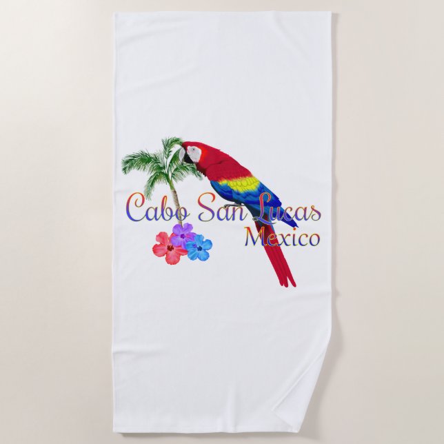 Cabo San Lucas Tropical Beach Towel (Front)