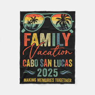 Cabo San Lucas Vacation 2025 Matching Family Group Fleece Blanket