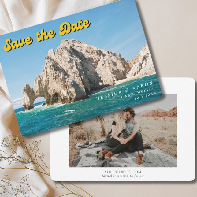 Cabo San Lucas Wedding Mexico Save the Date Invitation (Cabo San Lucas Mexico Save the Date 
)