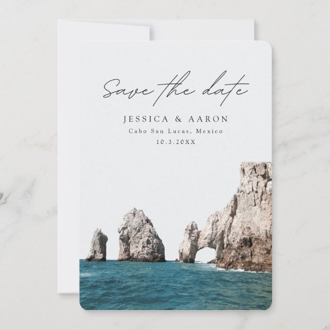 Cabo San Lucas Wedding Mexico Save the Date Invitation (Front)