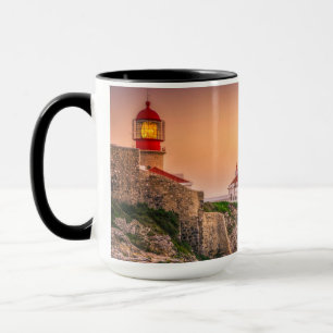 Cabo Sao Vicente At The Sunset Algarve, Portugal Mug