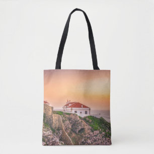 Cabo Sao Vicente At The Sunset Algarve, Portugal Tote Bag