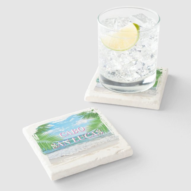 Cabo Stone Coaster Set (Side)
