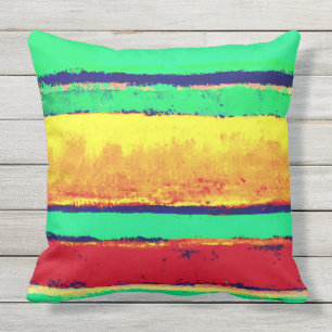 Cabo Stripes Artist Designed Outdoor Pillow