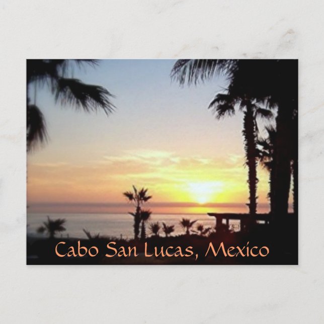 cabo sunset postcard (Front)