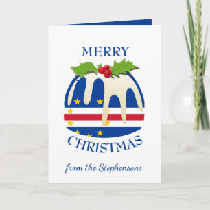 CABO VERDE Cape Festive Plum Pudding Christmas Holiday Card